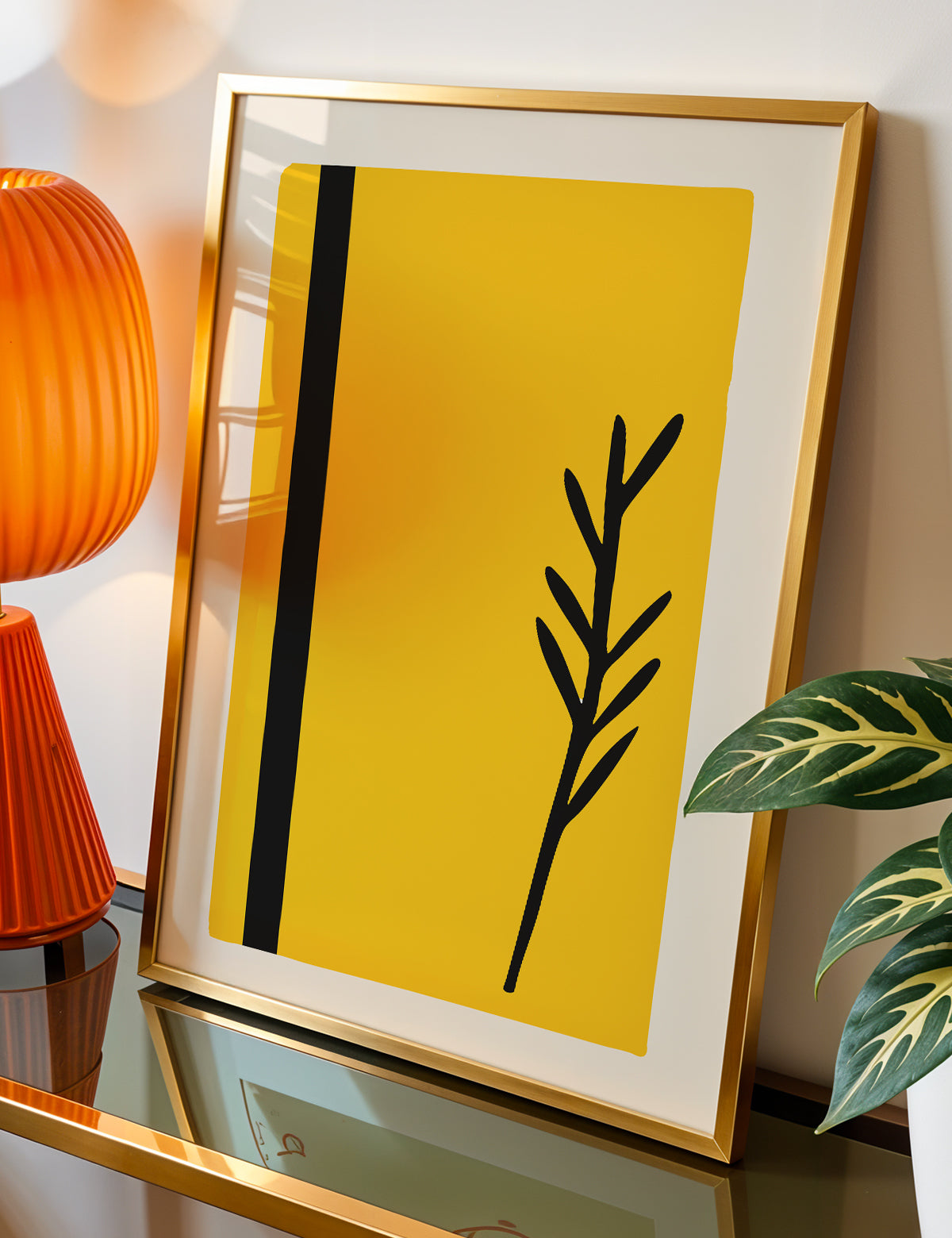 Still Morning Leaf Print