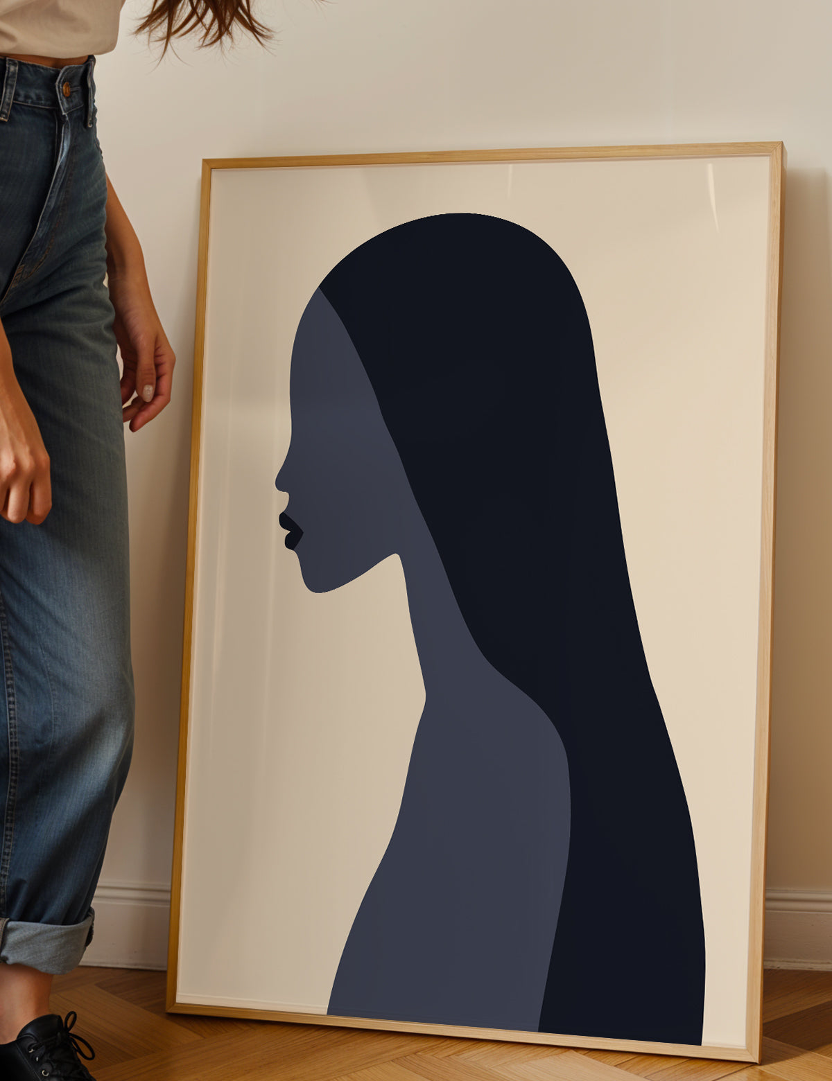 The Longing in Her Silhouette Print