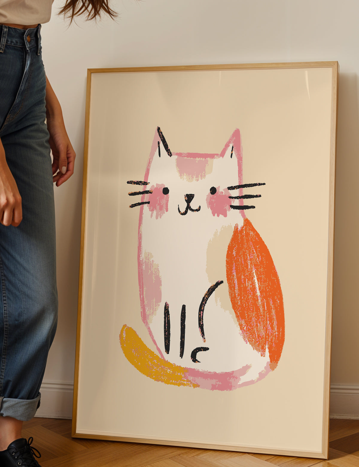 Whiskers Cat Print