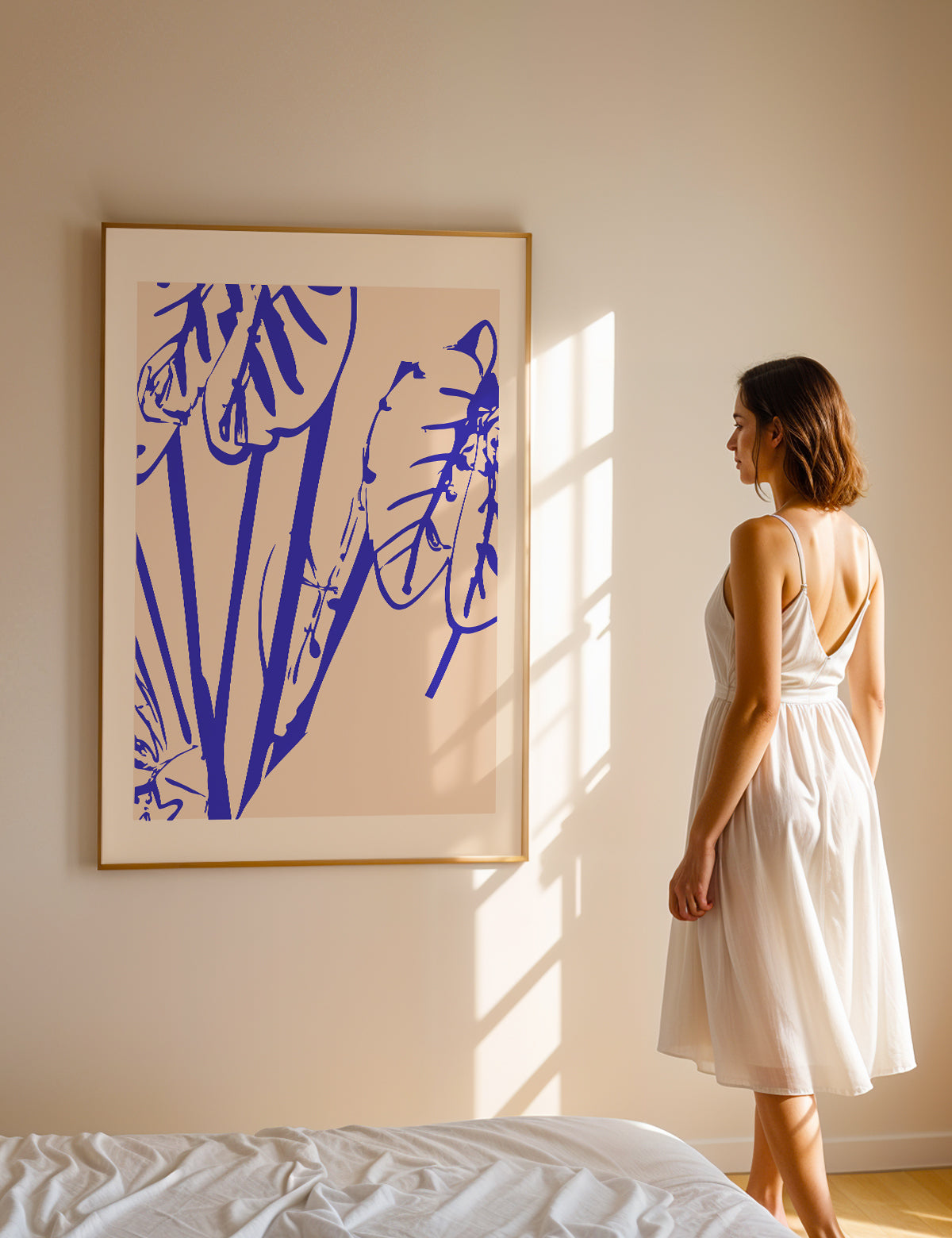 Bold Lines In Bloom Print