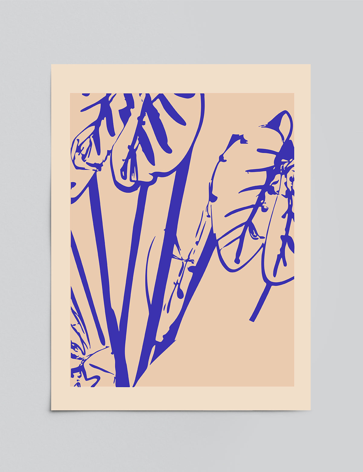 Bold Lines In Bloom Print