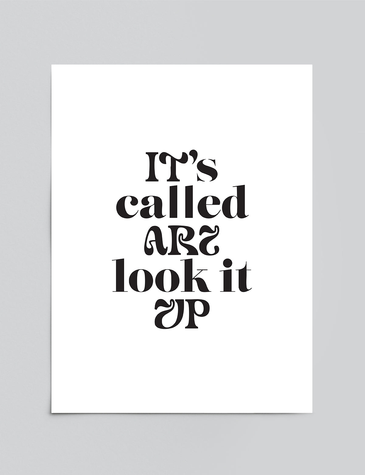 Look it Up Print