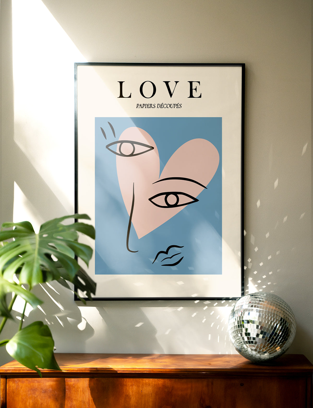 Love in Line Print
