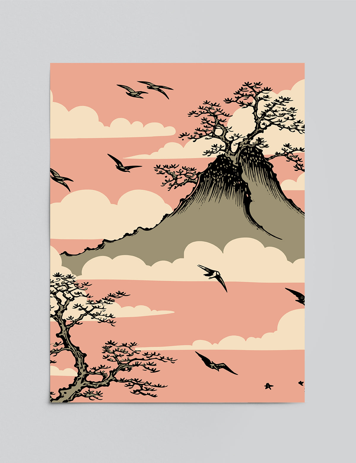 Mountain Sky Reflections Print