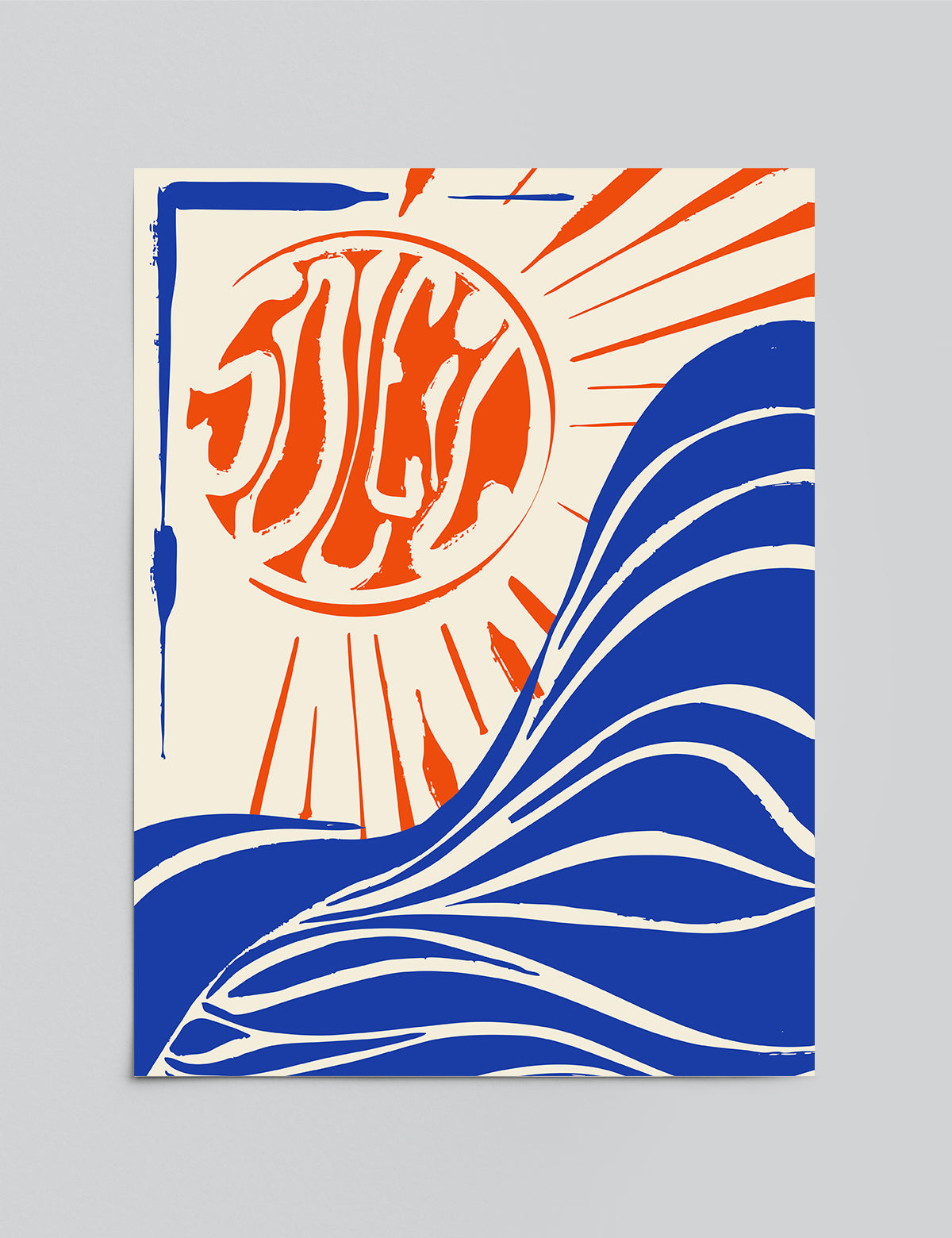 Sunrise Over the Open Water Print