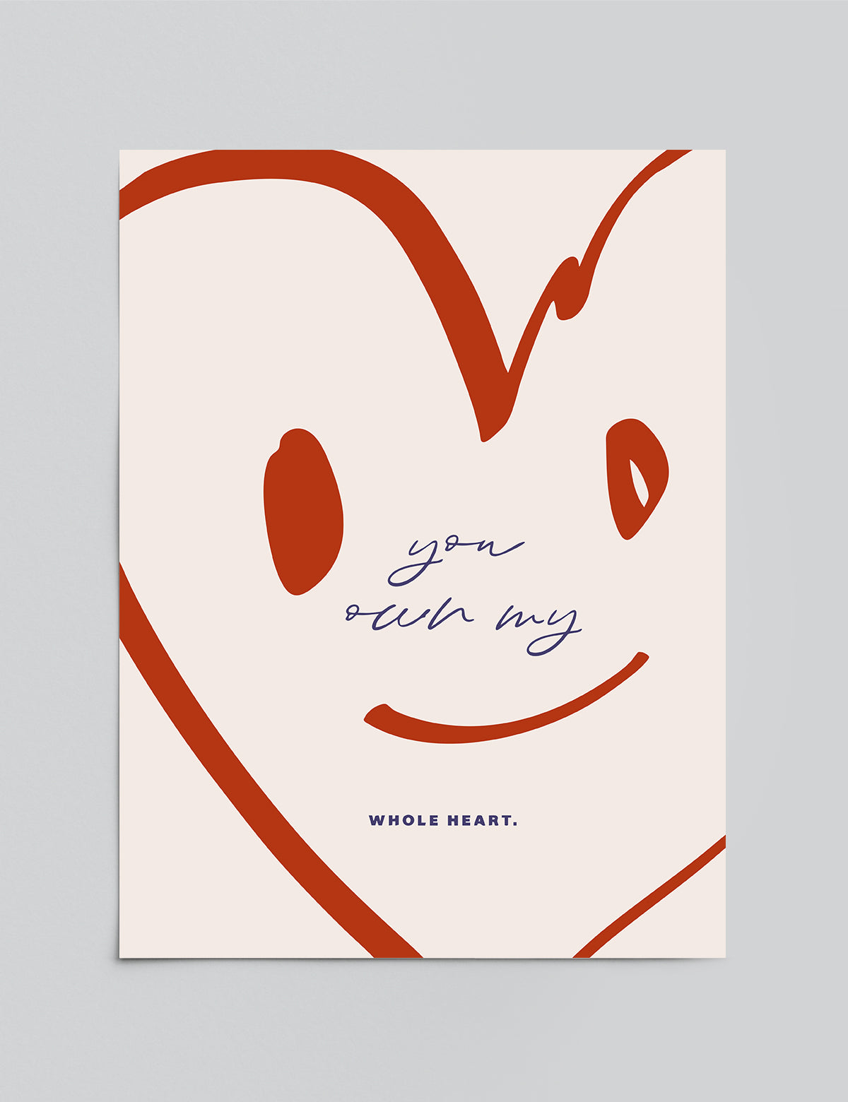 Whole Hearted Smile Print