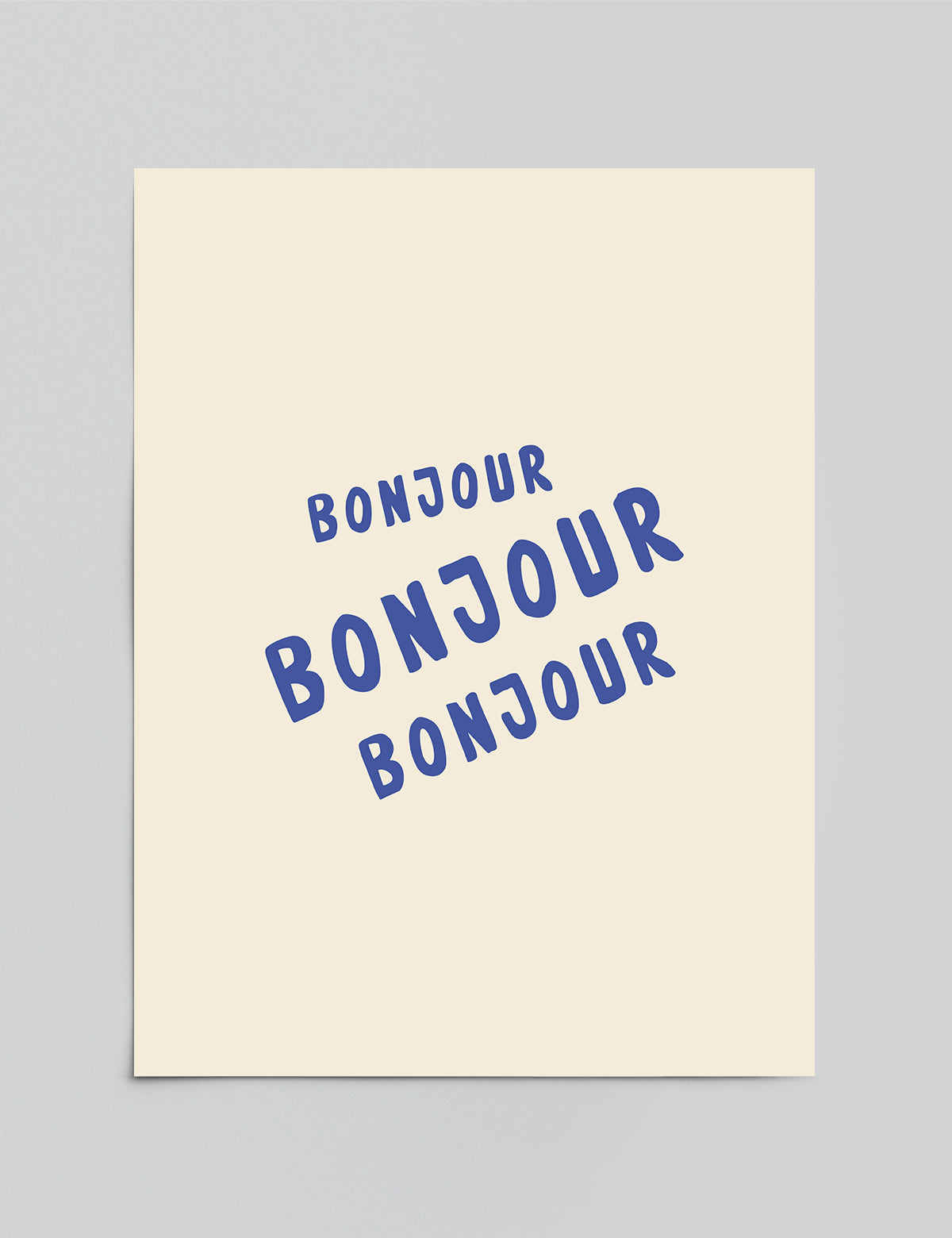 Bonjour in Bloom Print