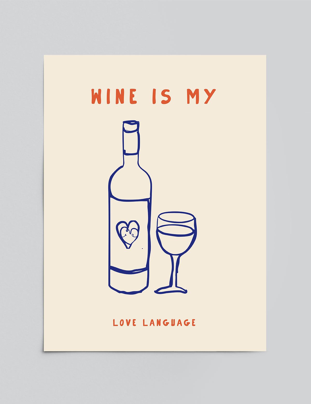 Language of Wine Print