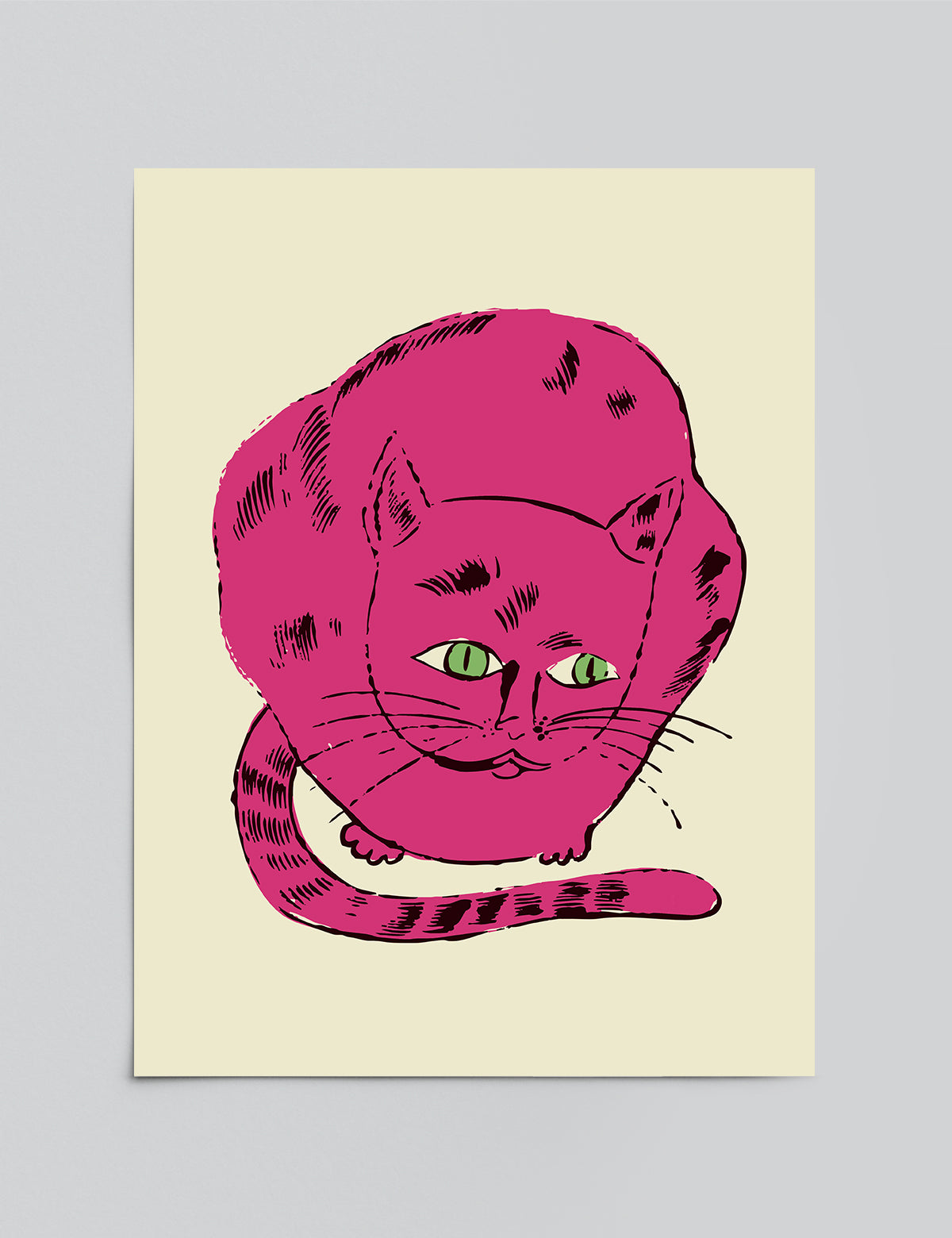 Pondering Cat Print