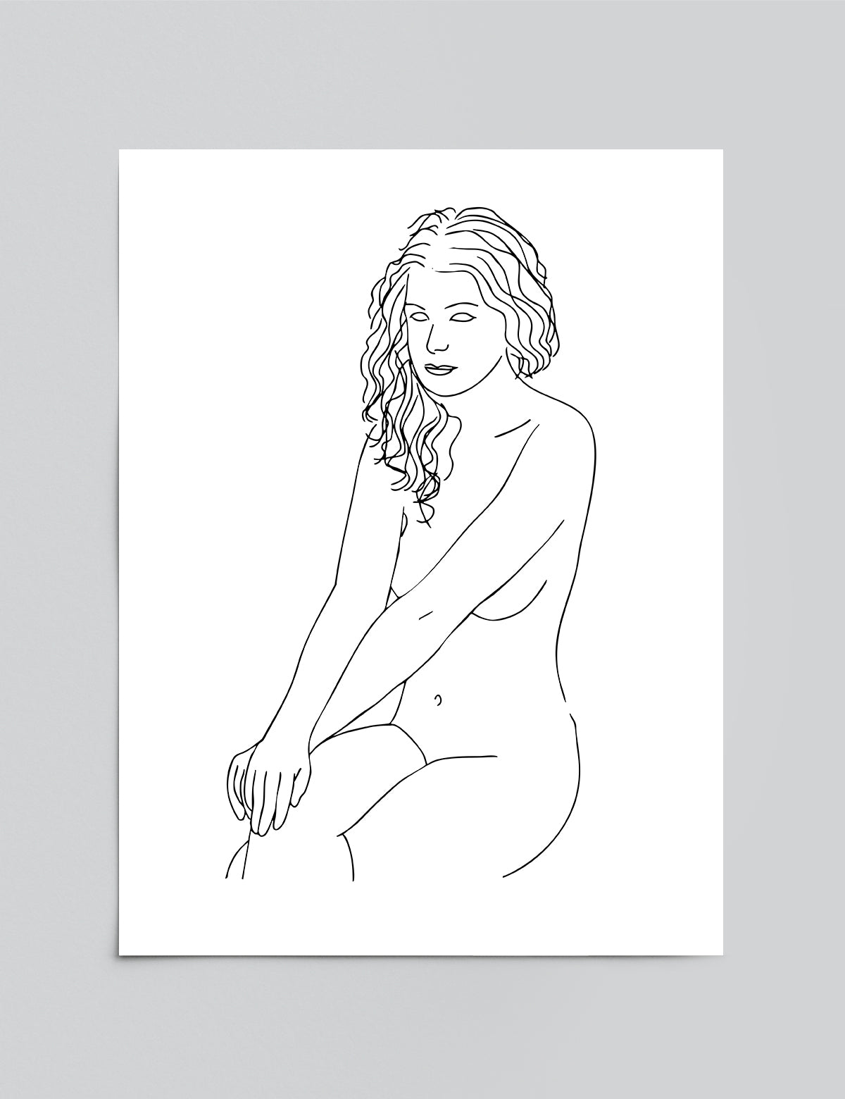 Quiet Figure Print