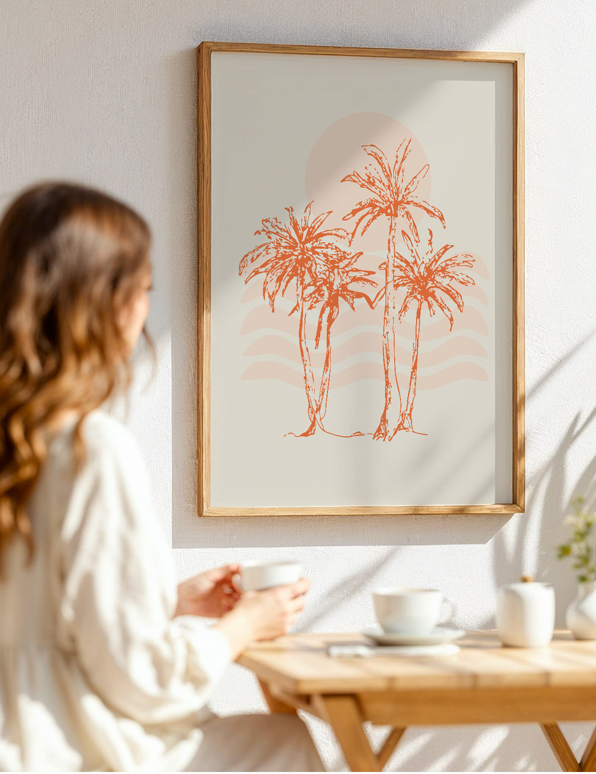 Sunset Palms Trio Print