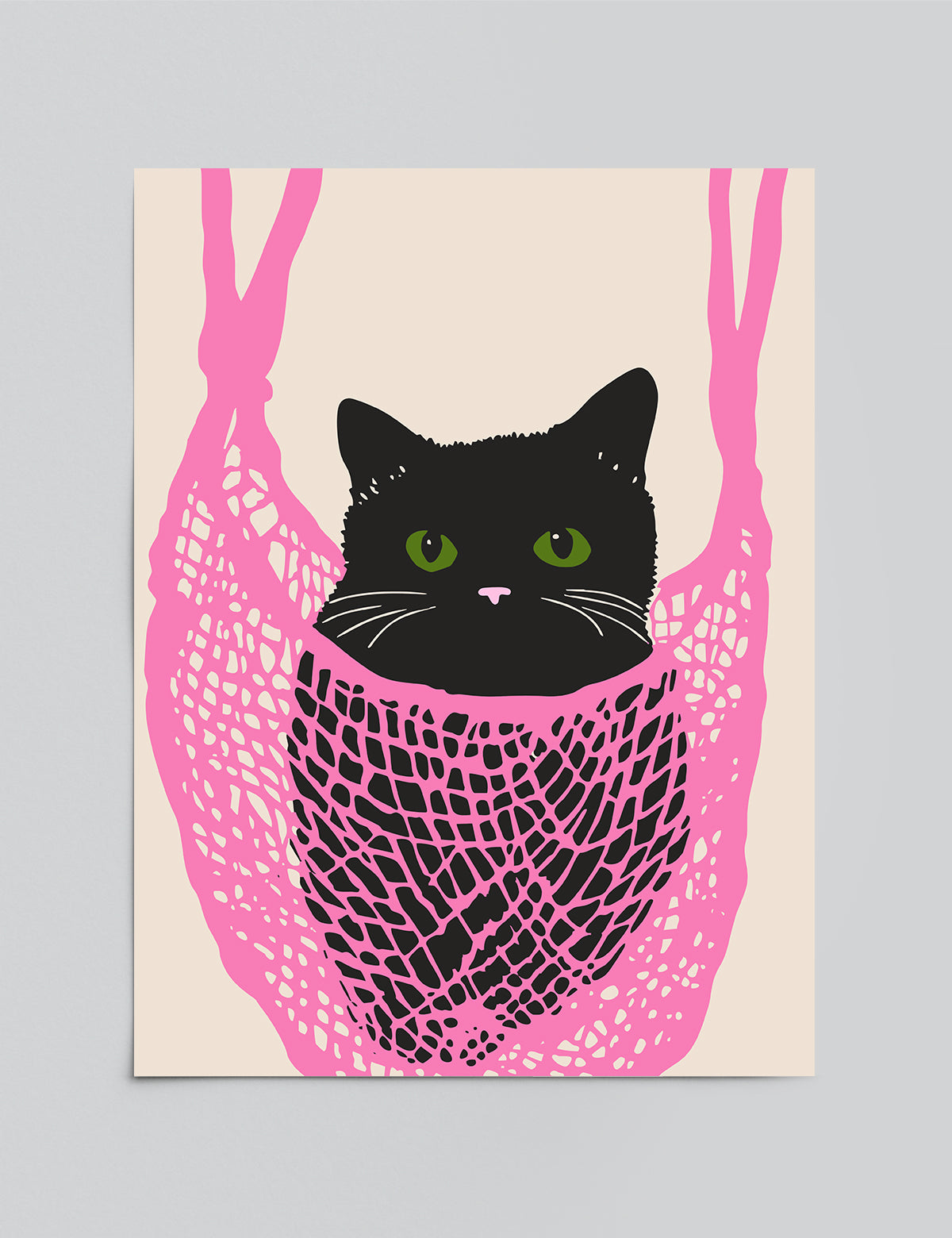 Cat in the Bag Print