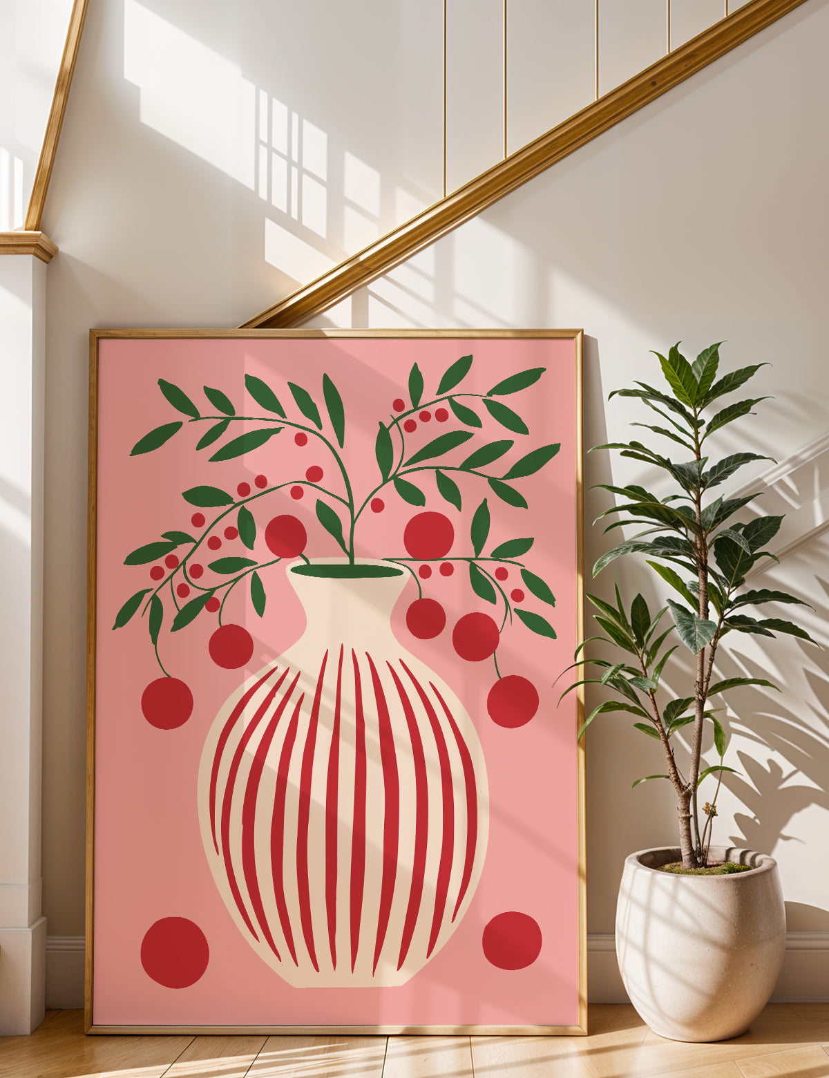 A Vase of Cheerful Days Print