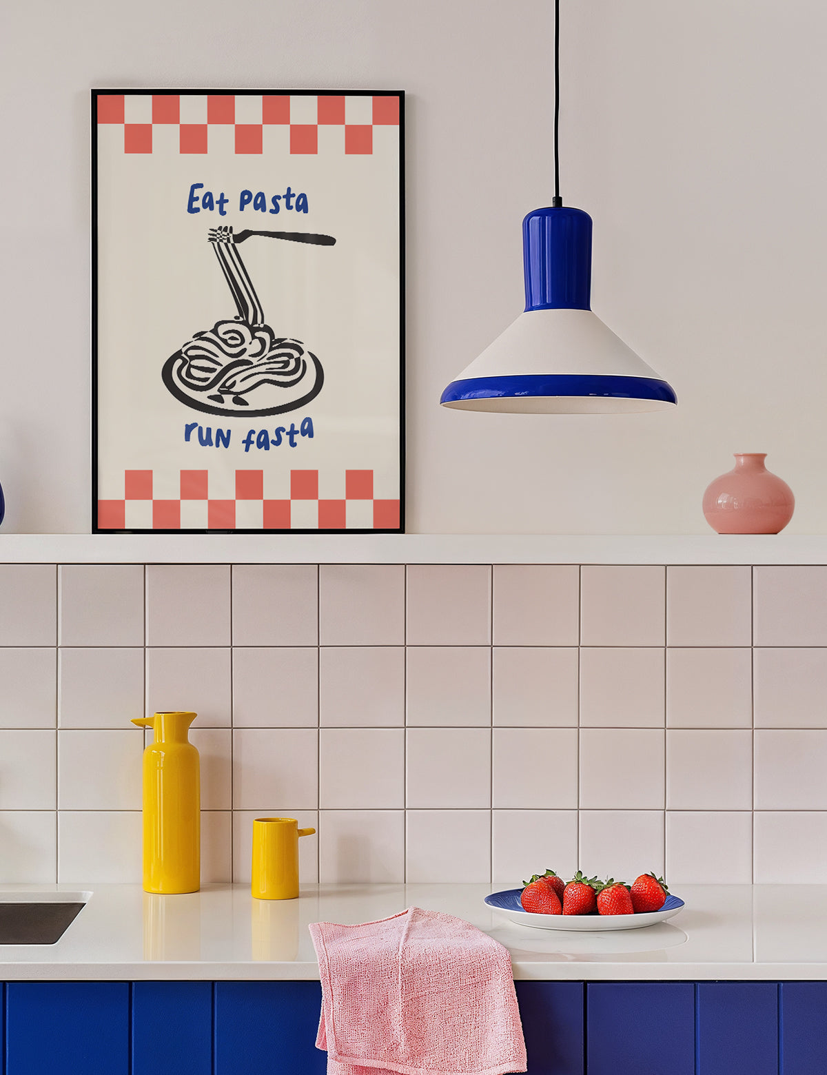 Eat Pasta Run Fasta Print