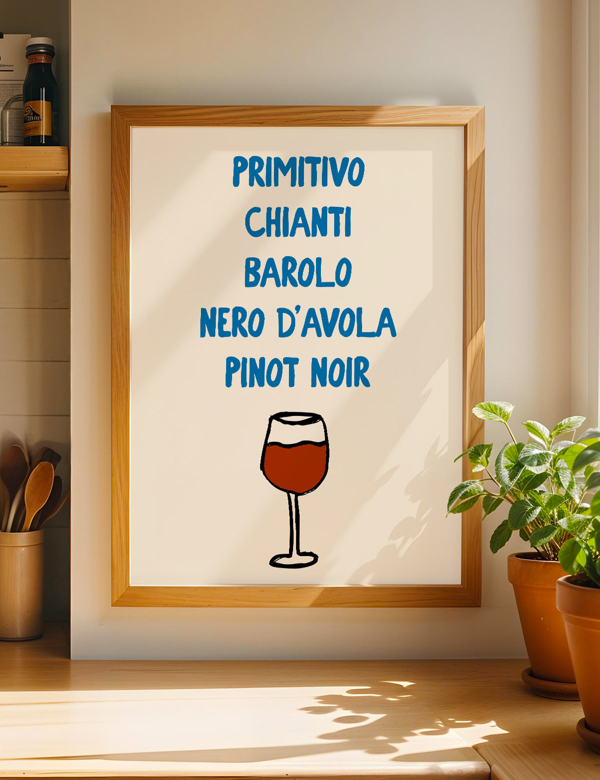 Italian Red Selection Print