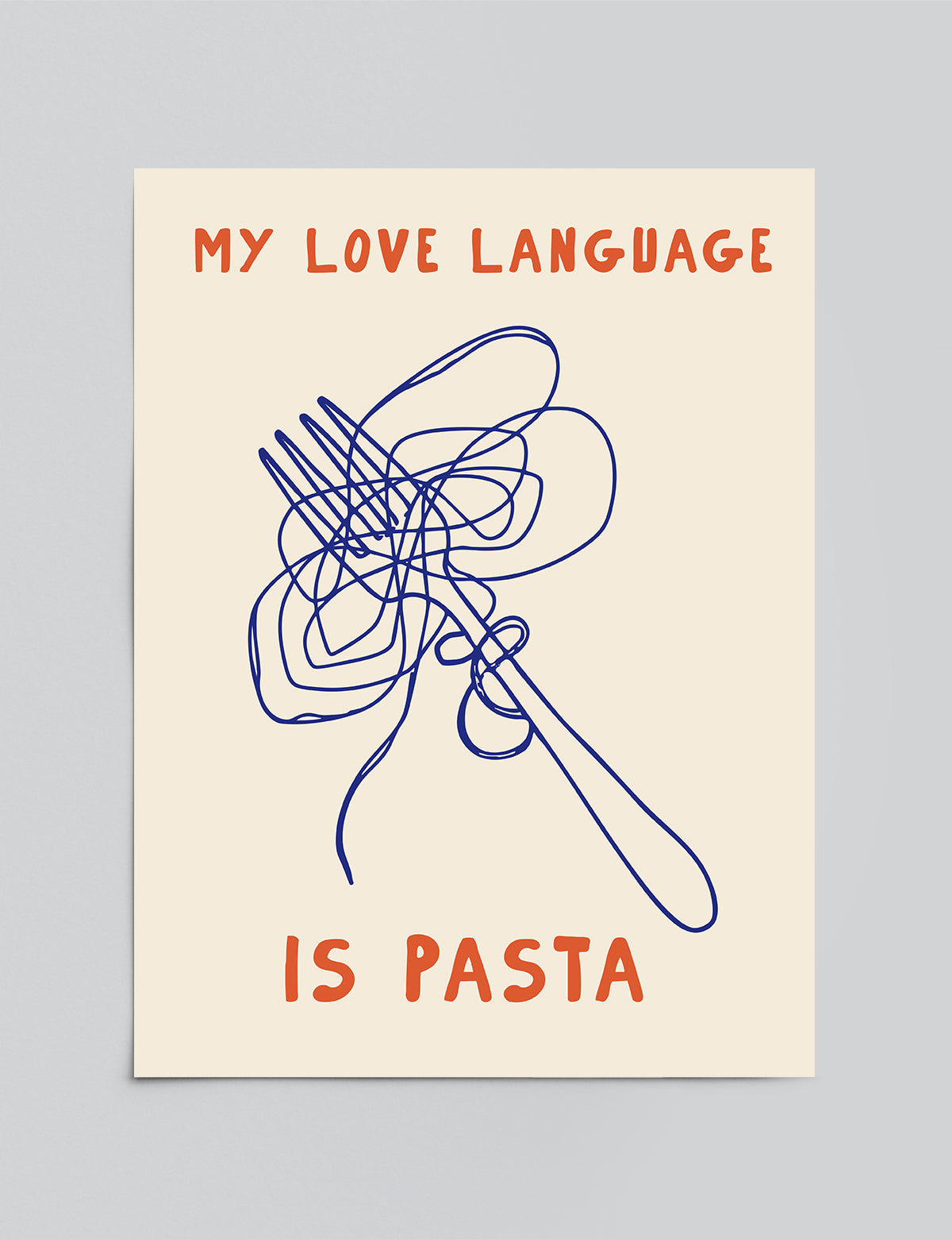 Language of Comfort Print