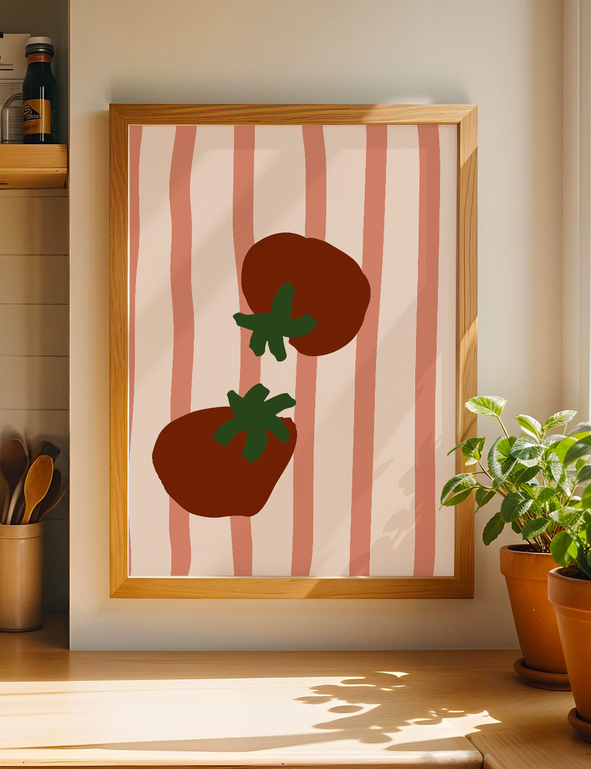 Tomato Stripe Print