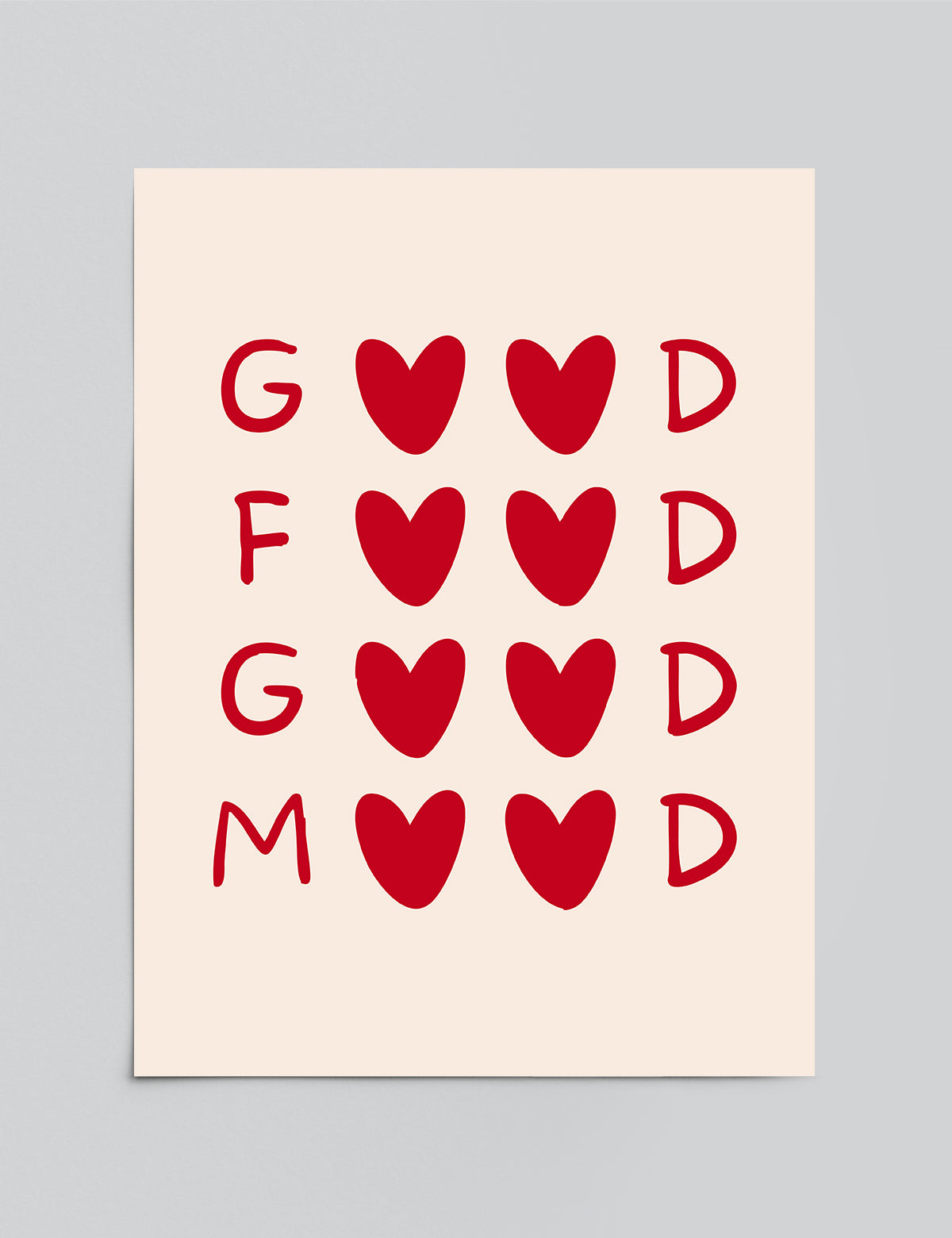 Good Food Good Mood Print